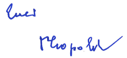 Leopold Unterschrift